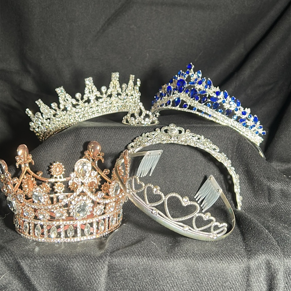 Bundle of 5 Tiaras and 1 crown